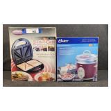 3-IN-1 Brushed Metal Grill, Oster Rice Cooker