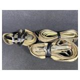 Cargo Ratchet Straps(2), Tow Strap (1)