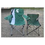 MSU Lawn Chair, Green Lawn Chair