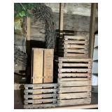 Brown Wooden Crates Rustic Storage