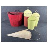 Metal Flower Buckets For Home Decoration (9)