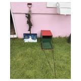 Wood Sleigh & Painted Shovel Decor
