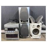 Philips Magnavox Stereo System &  Speakers