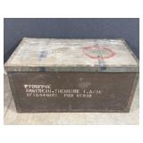 Vintage Wooden Military Footlocker