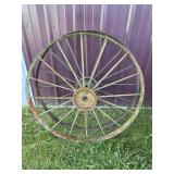 2 Metal Wagon Wheels