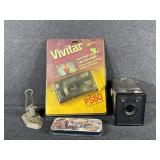 Cast Iron Single Hole Punch, Vivitar PS80 Data