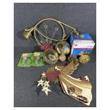Filigree Ornament Lights, Card Holder,French Horn