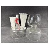 Glass Domes(2), Jumbo Glass Brandy Snifter, Vases