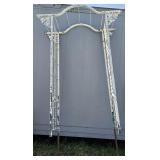 White Metal Trellis