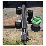 Retractable Umbrella Frame, 2 Pavers, Solar