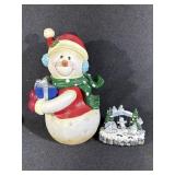 Snow Buddies Musical Figurine, Snowman Figurine