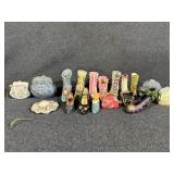 Victorian Style Shoe,Purses & Hat Figurines