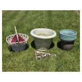 Flower Pots, Metal Wall Sconce