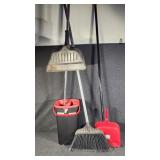 Brooms, Dust Pans, Mop