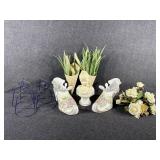 Porcelain Limoges Shoe Figurines, Avon Moonwind
