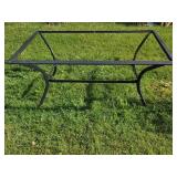 Metal Black Rectangle Patio Table
