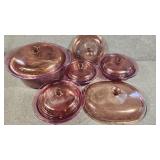 Corning Ware Visions Casserole Dishes Cranberry