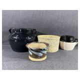 Stoneware Crocks and Bean Pots