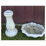 Concrete Bird Bath
