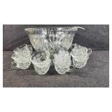 Punch Bowl Set & 12 Cups