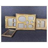 Gold Tone Frames Collage Style(5),2x3,4x6 Frames