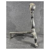 Cast Iron Andiron w/ Cannonball Fireplace