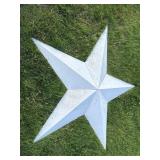5 Point White Metal Star- Barn Star