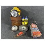 Wire Wheel Brush,Flashlight,Stanley Block Plane