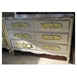 Vintage French Provincial Style Triple Drawer