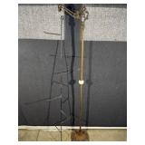 Art Deco Bridge Arm Floor Lamp with Uranium