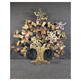 Metal Tree Wall Art, Metal Floral Decor