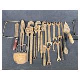 Vintage Pipe Wrenches (3) Various Open Ended