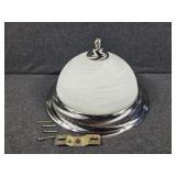 Frosted White Ceiling Light Fixture