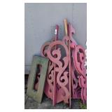 Pink Wooden Decorative Accents