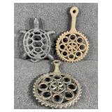 Cast Iron Turtle Trivet, Cast Iron Trivet 6