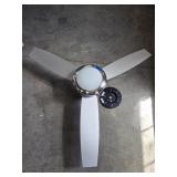Brushed Nickel 52"Ceiling Fan 3 Blades W/Light