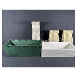 Decorative White Washed Wall Console,Cream Corbels