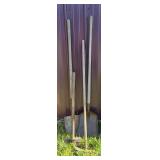 Spade Shovel, Flat Shovel, Axe, Garden Hoe