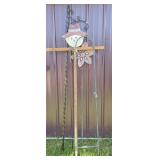 Shepherds Hooks(2), Floral Lawn Art, Scarecrow