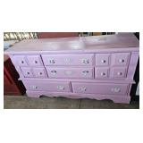 Vintage Pink French Provincial Dresser