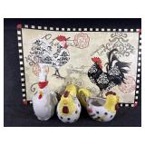 Chicken Themed Ceramic Kitchen Items, Placemat