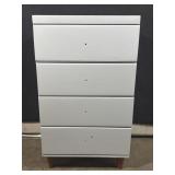 Modern Wood 4-Drawer Night Stand