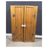 Vintage Pine Wall-Mounted Cabinet