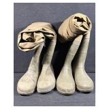 Hodgman Nylon Waders Size 12, Green and Tan