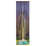 Brooms(2), Telescoping Pole, Various Handles