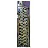 Metal Tri-Fold Screen with Pineapples