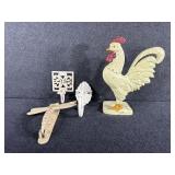 Cast Iron Dragonfly Door Knocker, Cast Iron Hooks