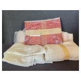 Placemats with Napkins, White Table Cloths(2),
