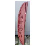 Red Half Moon Sunburst Accents(2)