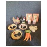 Ceramic Hen on Nest, Chicken Pepper Shaker, Salt